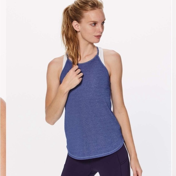Lululemon Fast As Light Singlet Tank Top Size Small in
Heathered Psychic EUC - Picture 3 of 5